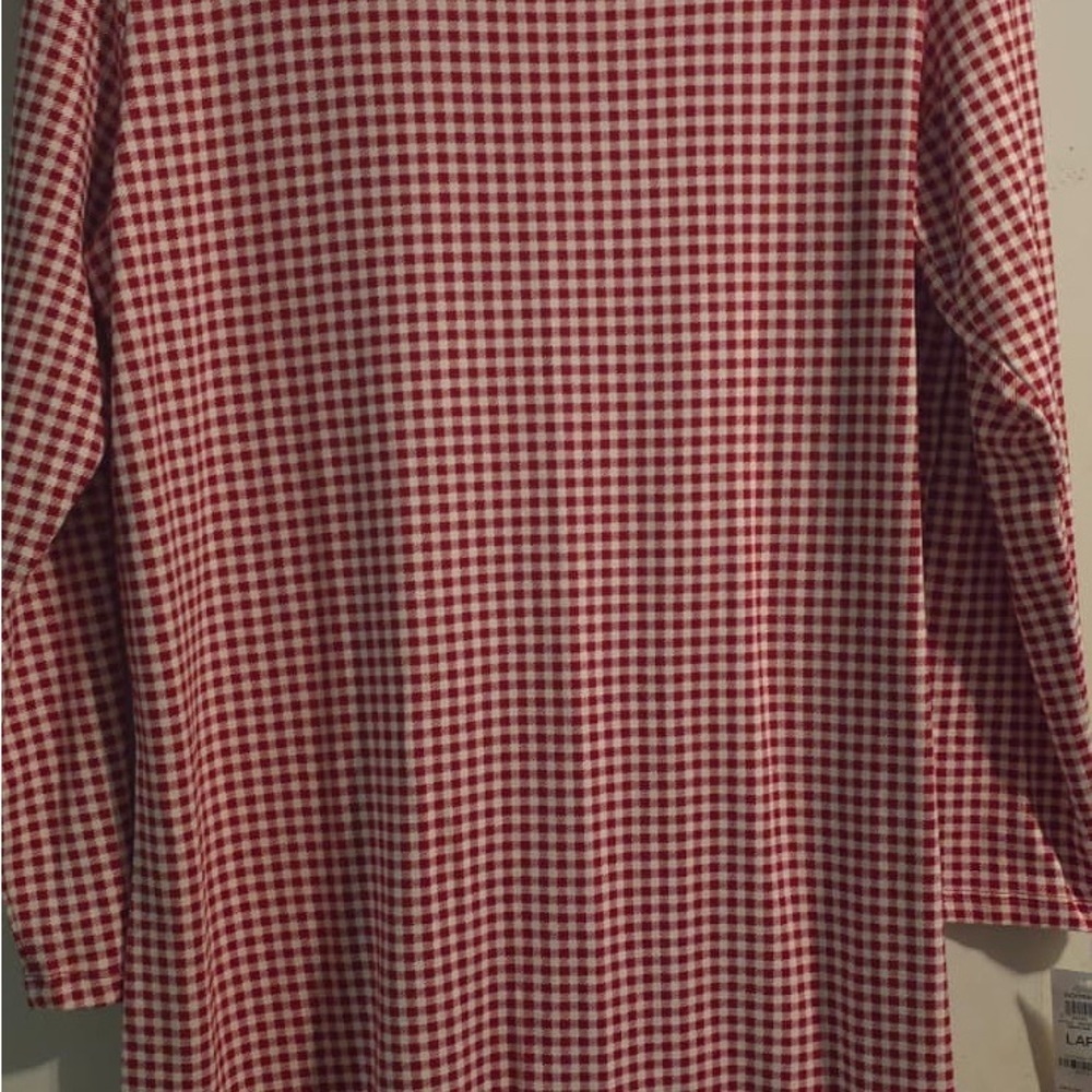 Charter Club Red and White Gingham Intimates - Picture 5 of 15